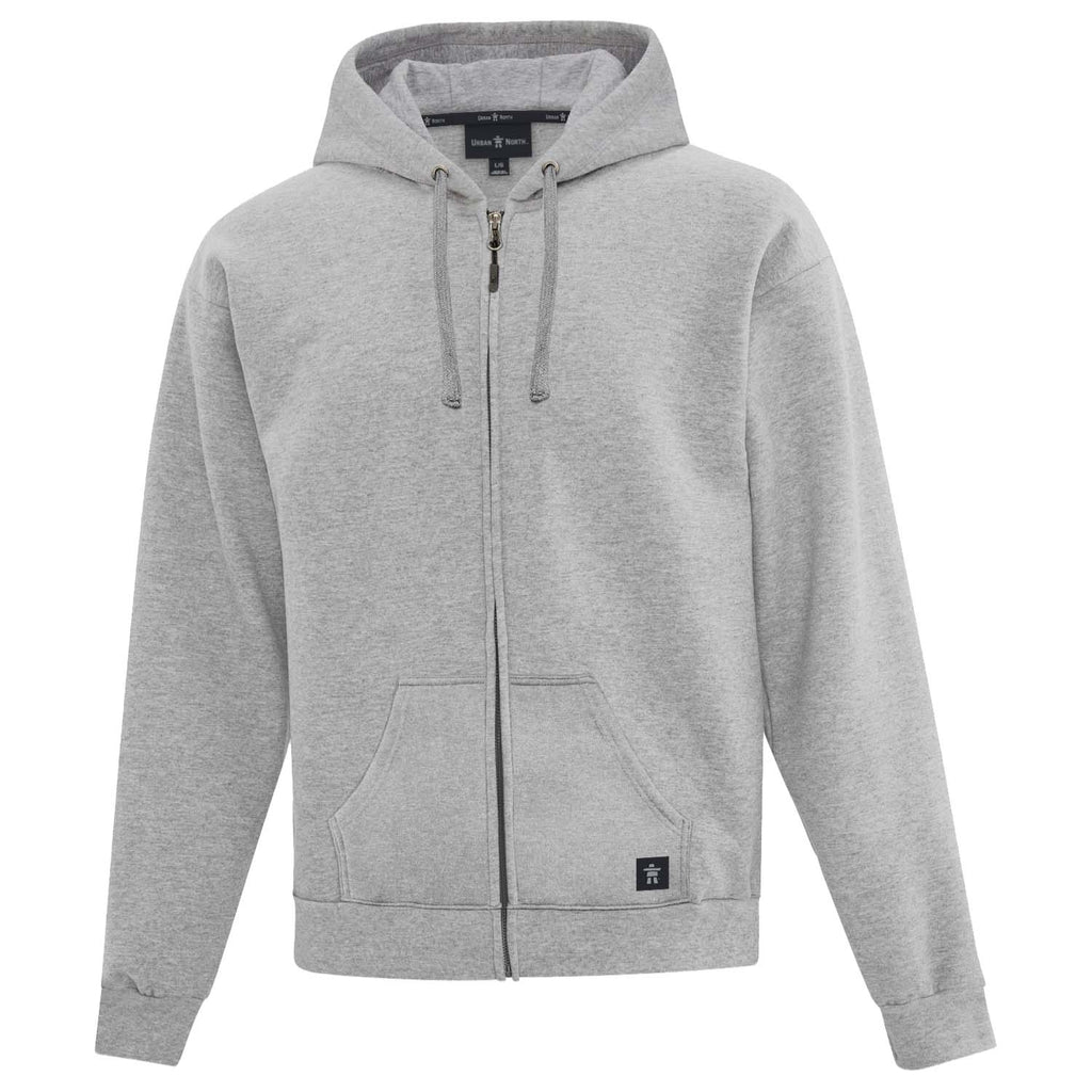 【FEPL】24FW★ ORBT 974 Original Hood Zip-Up Relaxed-Fit Full-Zip Hoodie - Heather Grey | October's Very Own